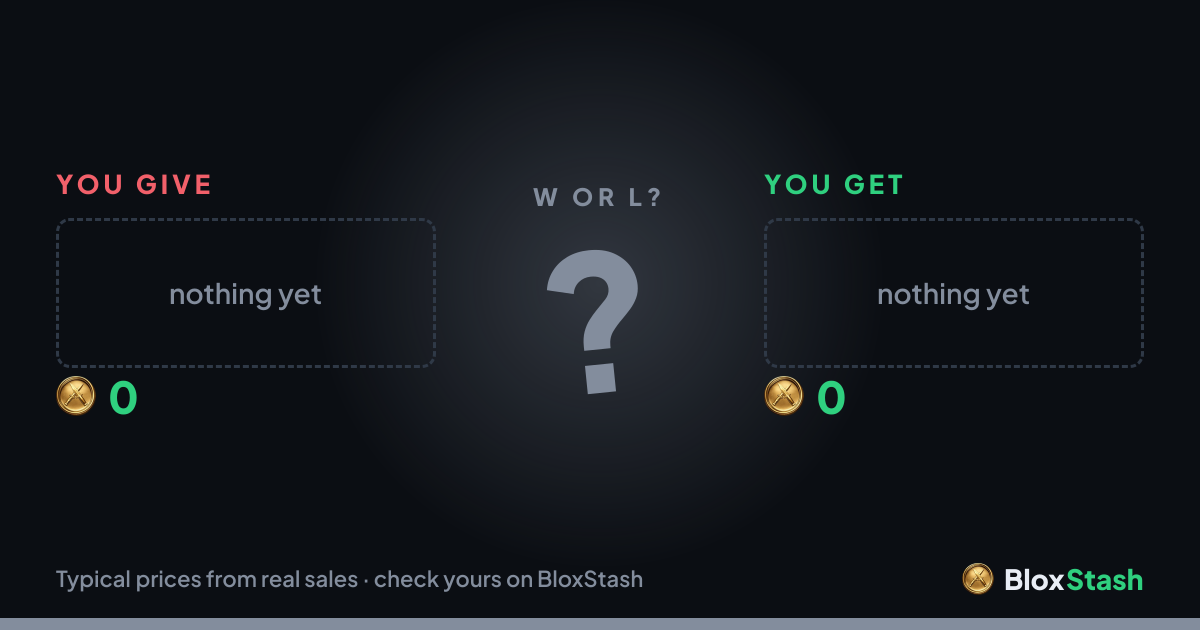 W or L? BloxStrike trade value checker — BloxStash